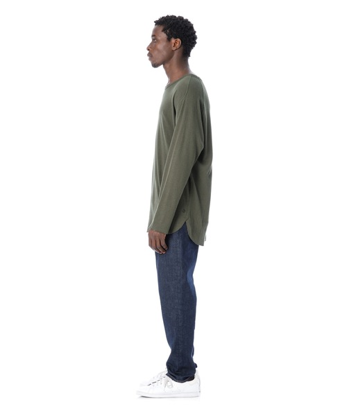 DAILY STANDARD by SANDINISTA(デイリースタンダードバイサンディニスタ)の「Cadet Easy Fit Thermal Top / イージフィットサーマルトップ(Tシャツ/カットソー・メンズ・ブラック/ネイビー/オリーブ/ヘザーグレー・SMALL/MEDIUM/LARGE)」の14枚目の写真