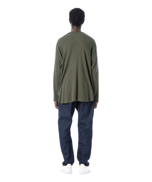 DAILY STANDARD by SANDINISTA(デイリースタンダードバイサンディニスタ)の「Cadet Easy Fit Thermal Top / イージフィットサーマルトップ(Tシャツ/カットソー・メンズ・ブラック/ネイビー/オリーブ/ヘザーグレー・SMALL/MEDIUM/LARGE)」の15枚目の写真