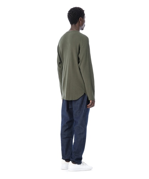 DAILY STANDARD by SANDINISTA(デイリースタンダードバイサンディニスタ)の「Cadet Easy Fit Thermal Top / イージフィットサーマルトップ(Tシャツ/カットソー・メンズ・ブラック/ネイビー/オリーブ/ヘザーグレー・SMALL/MEDIUM/LARGE)」の16枚目の写真