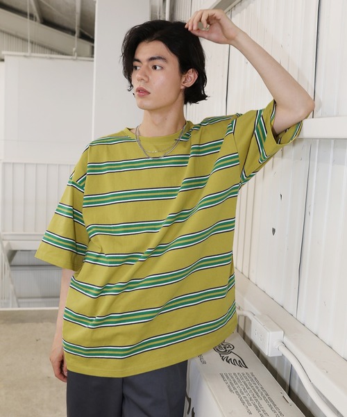 T様▼専用オーダーページ Buyer's Select/オーバーサイズ5分袖ボーダー Tシャツ マルチ