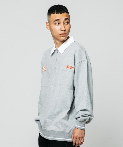 XLARGE SWORD EMBLEM RUGBY SHIRT 即完アイテム セール】EMBROIDERED RUGBY SHIRT XLARGE（ポロシャツ）｜XLARGE