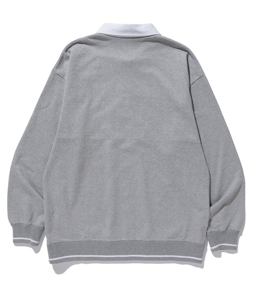 XLARGE（エクストララージ）の「EMBROIDERED RUGBY SHIRT XLARGE（ポロシャツ・メンズ・ブラック/アッシュ・XL/S/L/M）」の6枚目の写真