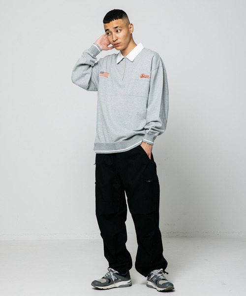 XLARGE SWORD EMBLEM RUGBY SHIRT 即完アイテム セール】EMBROIDERED RUGBY SHIRT XLARGE（ポロシャツ）｜XLARGE