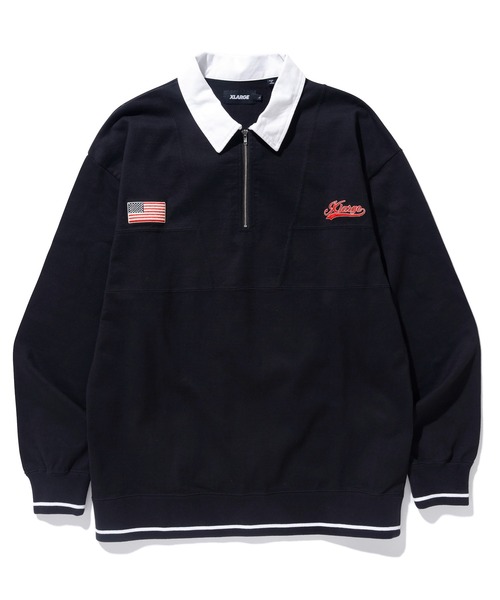 セール】EMBROIDERED RUGBY SHIRT XLARGE（ポロシャツ）｜XLARGE