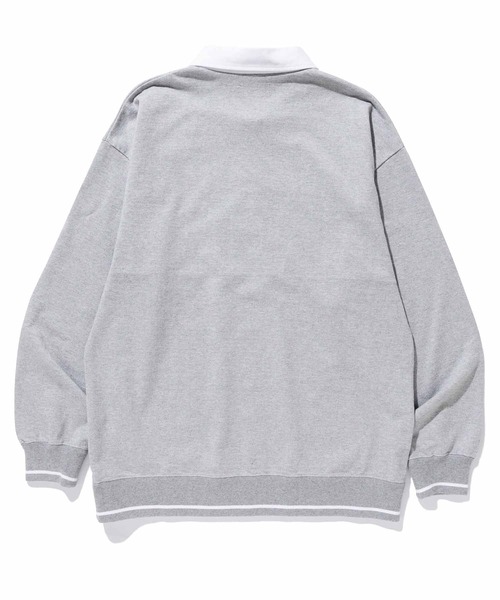 XLARGE SWORD EMBLEM RUGBY SHIRT 即完アイテム XLARGE（エクストララージ）の「EMBLEM STRIPED RUGBY SHIRT