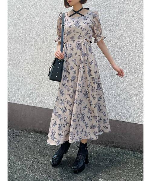 EATME（イートミー）の「レースアップオープントゥサンダル（サンダル・レディース・ベージュ/バーガンディー/ブラック・S/M/L）」の10枚目の写真