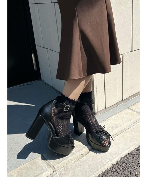 EATME★レースアップサンダル EATME（イートミー）の「レースアップオープントゥサンダル（サンダル