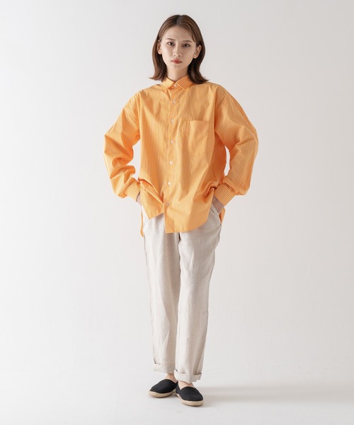 プリーツプリーズ ブラウス オレンジ PLEATS PLEASE ISSEY MIYAKE オレンジ トップス - メルカリ