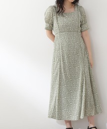 N.（N. Natural Beauty Basic） | スクエアネックパイピングワンピース《S Size Line》(ワンピース)