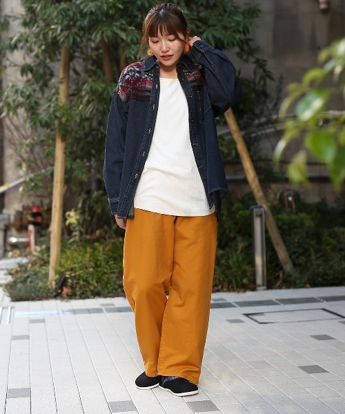 Lee（リー）の「Lee FLeesyコットンポリイージーパンツ　【WEB限定】 【ユニセックス】（その他パンツ・レディース・ブラック/オリーブ/ブラウン/ホワイト/マスタード/パープル・FREE）」の7枚目の写真