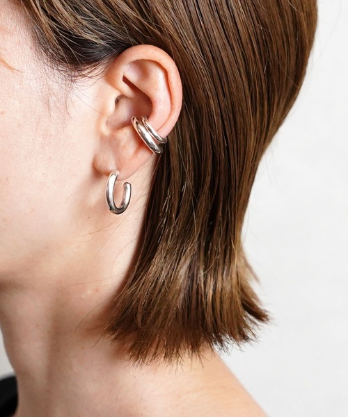 ISOLATION(アイソレーション)の「【ISOLATION / アイソレーション】Silver925 Basic Earcuff / ベーシックイヤーカフ(イヤーカフ・レディース・シルバー・FREE)」の8枚目の写真