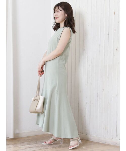 MERCURYDUO（マーキュリーデュオ）の「【サーティーワンアイスクリーム×MERCURYDUO】イレヘムマーメイドカットワンピース（ワンピース・レディース・ブラウン/オレンジ/アイボリー/ミント・FREE）」の7枚目の写真