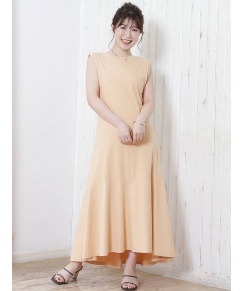 MERCURYDUO（マーキュリーデュオ）の「【サーティーワンアイスクリーム×MERCURYDUO】イレヘムマーメイドカットワンピース（ワンピース・レディース・ブラウン/オレンジ/アイボリー/ミント・FREE）」の9枚目の写真