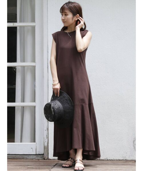 MERCURYDUO（マーキュリーデュオ）の「【サーティーワンアイスクリーム×MERCURYDUO】イレヘムマーメイドカットワンピース（ワンピース・レディース・ブラウン/オレンジ/アイボリー/ミント・FREE）」の11枚目の写真