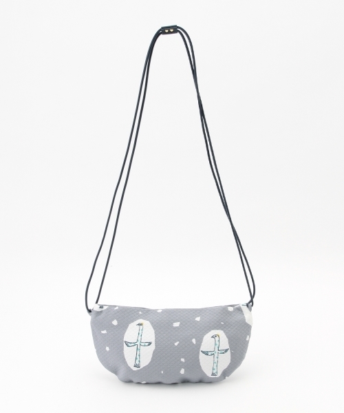 Ray BEAMS(レイビームス)の「●ミナ ペルホネン / coupe bag "cross bird"(ショルダーバッグ・レディース・グレー/ネイビー・ONE SIZE)」の3枚目の写真