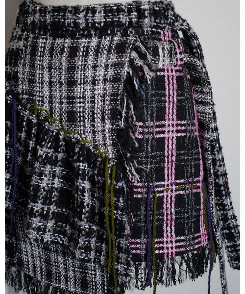 rurumu:/ルルムウ/collage jacquard mini skirt rurumu:/ルルムウ/collage jacquard mini skirt