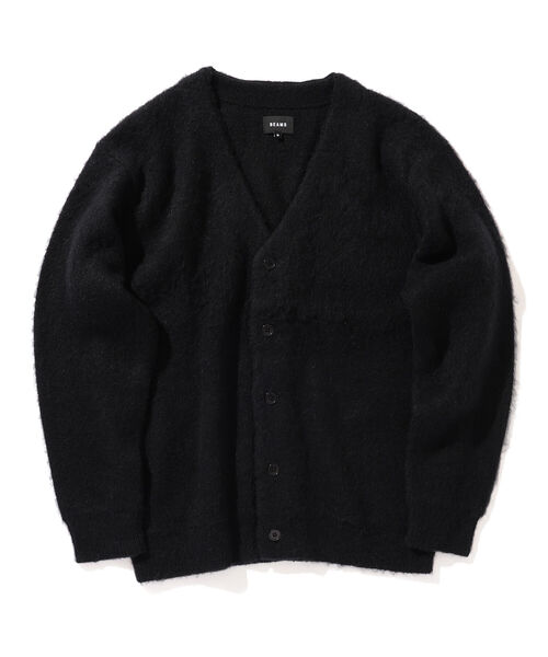 BEAMS（ビームス）の「BEAMS / 7ゲージ ソリッド シャギー カーディガン（カーディガン/ボレロ・メンズ・ブラック/パープル/ミント・S/M/L/XL）」の8枚目の写真