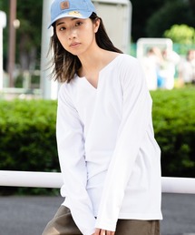 【Blue Standard/ブルースタンダード】ZEROSTAIN ゼロステイン 汗染みの目立ちにくいTシャツ UVカット 撥水性 汚れが付きにくい　キーネックロンT
