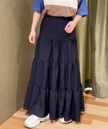 Green　Parks | ・novem9 スラブティアードスカート(スカート)