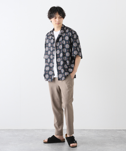 JOURNAL STANDARD(ジャーナルスタンダード)の「【OFFICINA】オープンカラー 半袖 柄シャツ(シャツ/ブラウス・メンズ・ブラック/オレンジ/ブルー系その他/コバルトブルー・MEDIUM/LARGE)」の13枚目の写真