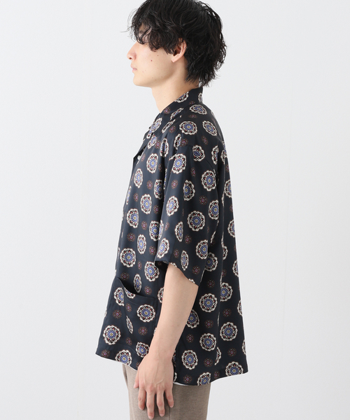 JOURNAL STANDARD(ジャーナルスタンダード)の「【OFFICINA】オープンカラー 半袖 柄シャツ(シャツ/ブラウス・メンズ・ブラック/オレンジ/ブルー系その他/コバルトブルー・MEDIUM/LARGE)」の20枚目の写真