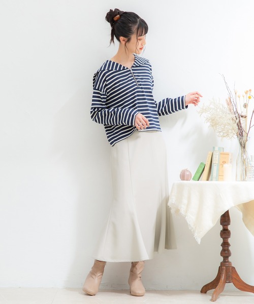 Honeys（ハニーズ）の「マーメイドスカート（スカート・レディース・グリーン/ブラウン/ブラック/グレイッシュベージュ・L/S/LL/M）」の16枚目の写真