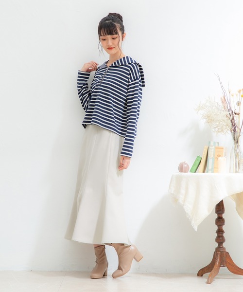 Honeys（ハニーズ）の「マーメイドスカート（スカート・レディース・グリーン/ブラウン/ブラック/グレイッシュベージュ・L/S/LL/M）」の17枚目の写真