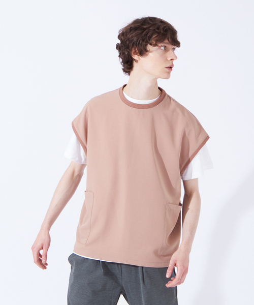 ABAHOUSE GRAY(アバハウスグレイ)の「【Comfortable】ダブル ポケット ベスト(ベスト・メンズ・ブラック/スモークピンク/グレイッシュベージュ/グレイッシュブルー・フリー)」の1枚目の写真