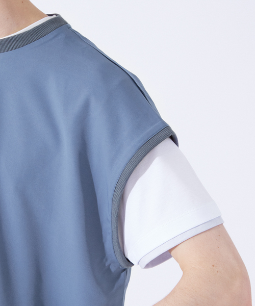ABAHOUSE GRAY(アバハウスグレイ)の「【Comfortable】ダブル ポケット ベスト(ベスト・メンズ・ブラック/スモークピンク/グレイッシュベージュ/グレイッシュブルー・フリー)」の16枚目の写真