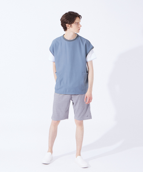 ABAHOUSE GRAY(アバハウスグレイ)の「【Comfortable】ダブル ポケット ベスト(ベスト・メンズ・ブラック/スモークピンク/グレイッシュベージュ/グレイッシュブルー・フリー)」の18枚目の写真