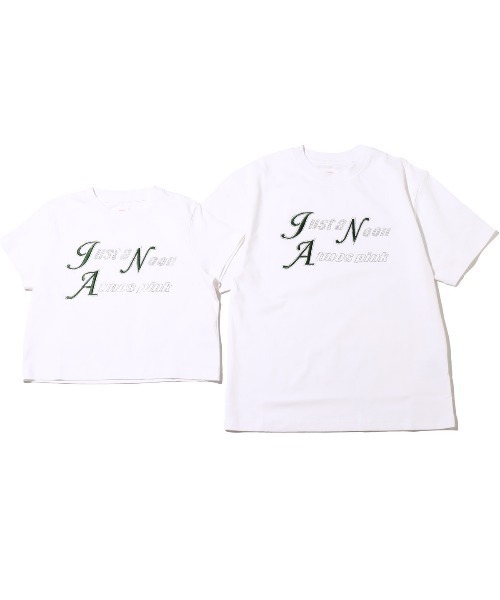 atmos pink（アトモスピンク）の「JUST A NOON × atmos pink ラインストーンロゴTシャツ / ジャストアヌーン × アトモスピンク ラインストーンロゴTシャツ 【SP】（Tシャツ/カットソー・レディース・グリーン/ホワイト/ピンク・S/M）」の7枚目の写真