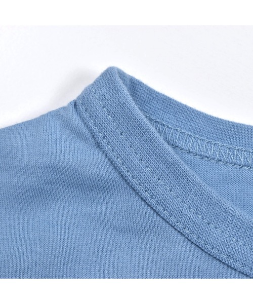 BeBe（ベベ）の「BeBe/フランス マップ ジグソーパズル プリント Tシャツ (80~140cm)（Tシャツ/カットソー・キッズ・ブルー/オフホワイト・90/100/130/110/140/120/80）」の4枚目の写真