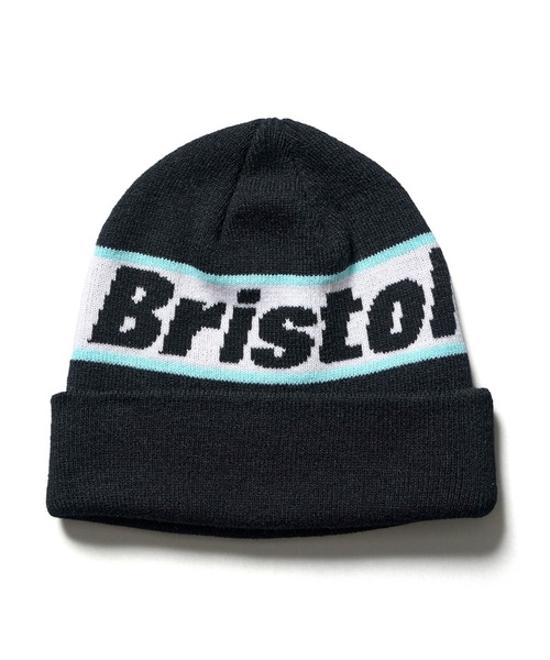 F.C.Real Bristol（エフシーレアルブリストル）の「CLASSIC LOGO LINE BEANIE（ニットキャップ/ビーニー・メンズ・ブラック/ネイビー・FREE）」の2枚目の写真
