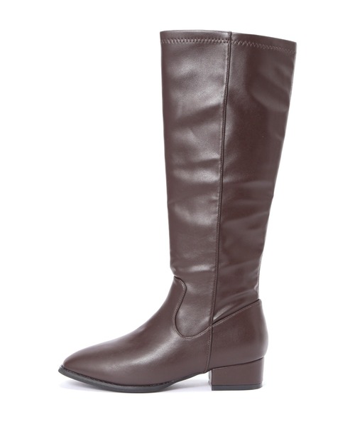 NATURAL BEAUTY BASIC（ナチュラルビューティーベーシック）の「バックストレッチロングブーツ（ブーツ・レディース・ブラック/ダークブラウン・SMALL/MEDIUM/LARGE）」の4枚目の写真