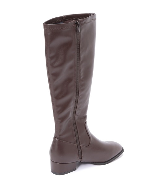 NATURAL BEAUTY BASIC（ナチュラルビューティーベーシック）の「バックストレッチロングブーツ（ブーツ・レディース・ブラック/ダークブラウン・SMALL/MEDIUM/LARGE）」の5枚目の写真