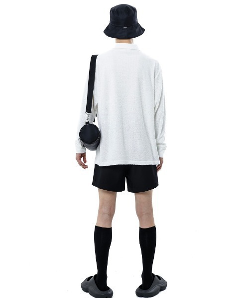 BASIC COTTON(ベーシックコットン)の「韓国ブランド BASIC COTTON ベーシックコットン NYLON ROLLER BAG ショルダーバッグ ミニバッグ 肩掛けかばん(ショルダーバッグ・メンズ・ブラック・ONE SIZE)」の12枚目の写真