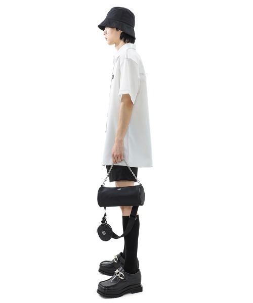 BASIC COTTON(ベーシックコットン)の「韓国ブランド BASIC COTTON ベーシックコットン NYLON ROLLER BAG ショルダーバッグ ミニバッグ 肩掛けかばん(ショルダーバッグ・メンズ・ブラック・ONE SIZE)」の22枚目の写真