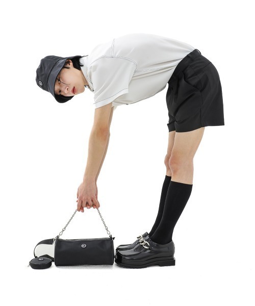 BASIC COTTON(ベーシックコットン)の「韓国ブランド BASIC COTTON ベーシックコットン NYLON ROLLER BAG ショルダーバッグ ミニバッグ 肩掛けかばん(ショルダーバッグ・メンズ・ブラック・ONE SIZE)」の20枚目の写真