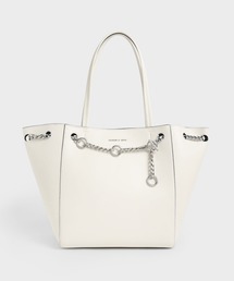 CHARLES & KEITH（チャールズ & キース）の「Minta ミンタ チェーンエンベリッシュドトート（トートバッグ・レディース）」