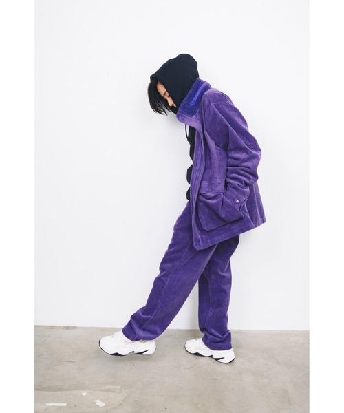 AlexanderLeeChang（アレキサンダーリーチャン）の「BACANCES ALL INCLUSIVE×AlexanderLeeChang/バカンス・オールインクルーシブ×アレキサンダーリーチャン BLC CORDUROY TRACK JKT（ブルゾン・メンズ・ブラック/パープル/ブラウン・M/L/XL）」の7枚目の写真