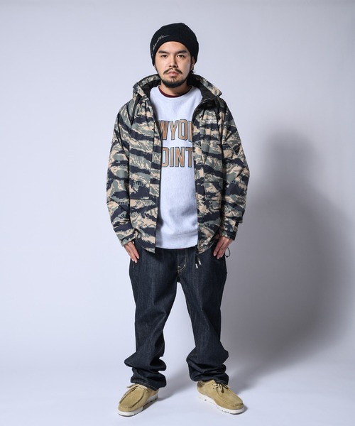 LFYT（エルエフワイティー）の「LFYT ラファイエット [Lafayette] - ミリタリー ツーレイヤー マウンテン パーカー [MILITARY 2 LAYER MOUNTAIN PARKA]（マウンテンパーカー・メンズ・ブラック/タイガーカモ・X-LARGE/LARGE）」の9枚目の写真