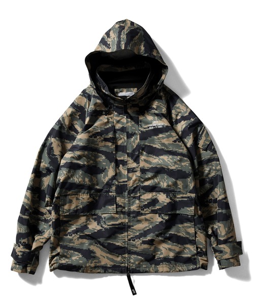 LFYT（エルエフワイティー）の「LFYT ラファイエット [Lafayette] - ミリタリー ツーレイヤー マウンテン パーカー [MILITARY 2 LAYER MOUNTAIN PARKA]（マウンテンパーカー・メンズ・ブラック/タイガーカモ・X-LARGE/LARGE）」の18枚目の写真
