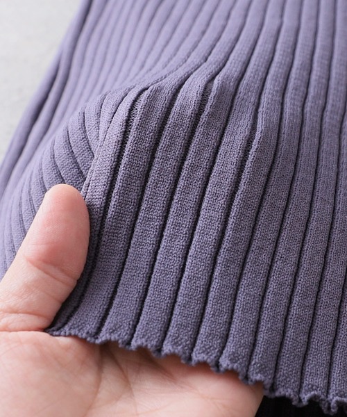 reca(レカ)の「スポンジニットロングナロースカート(スカート・レディース・グリーン/オレンジ/パープル/ブラック・M)」の21枚目の写真