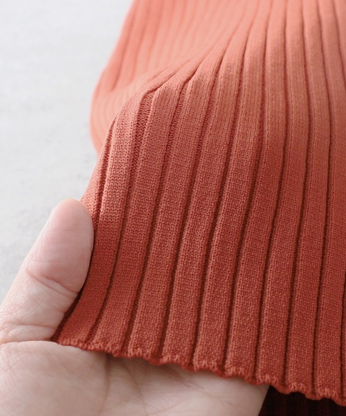 reca(レカ)の「スポンジニットロングナロースカート(スカート・レディース・グリーン/オレンジ/パープル/ブラック・M)」の22枚目の写真