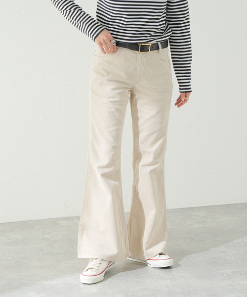 MEYAME / メヤメ】 SIDE ZIP FLARE CORDUROY 【公式通販】