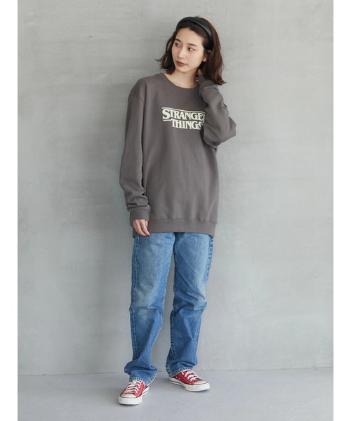 Green　Parks（グリーンパークス）の「【UNISEX】■STRANGER THINGS DONT LIE（スウェット・レディース・チャコールグレー・FREE）」の9枚目の写真