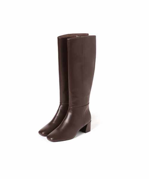 LE TALON（ルタロン）の「5cmスクエアロングブーツ（ブーツ・レディース・ブラック系その他/アイボリー/ブラウン/ウッド・X-SMALL/SMALL/MEDIUM/LARGE/X-LARGE）」の21枚目の写真