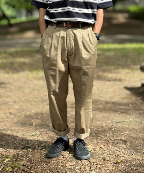 BEAMS × Dickies コラボ チノパン ツータック テーパード Dickies チノパン ディッキーズ 別注 ツータックワイド