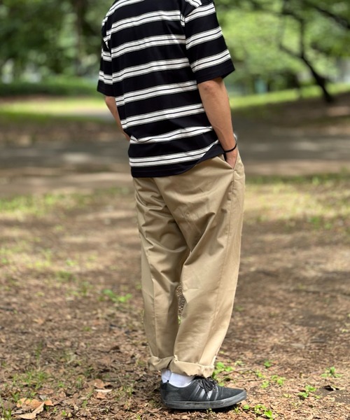 Dickies(ディッキーズ)の「Dickies ディッキーズ 別注 ツータックワイドテーパードチノパンツ(チノパンツ・メンズ・ブラック/ベージュ/ホワイト・34inch/32inch/28inch/30inch)」の20枚目の写真
