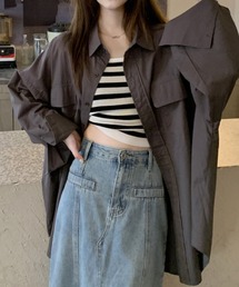 BIGシルエットヴィンテージライクシャツ